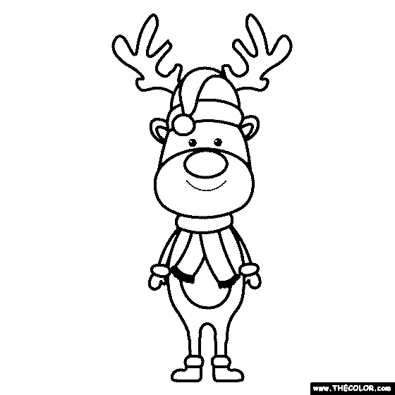 Reindeer Coloring Page