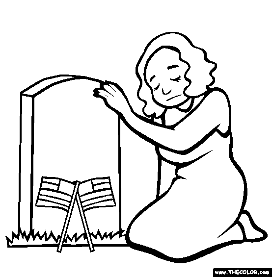 Remember our Fallen Hero Soldiers Coloring Page