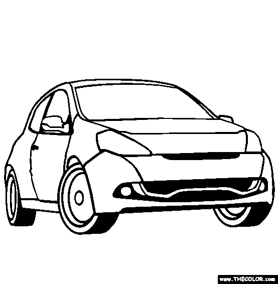 Renault Clio Coloring Page