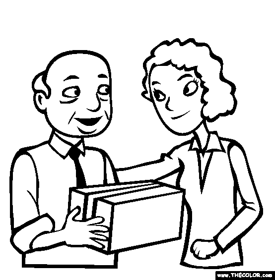 Retirement Coloring Page