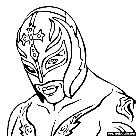 Rey Mysterio Coloring Page