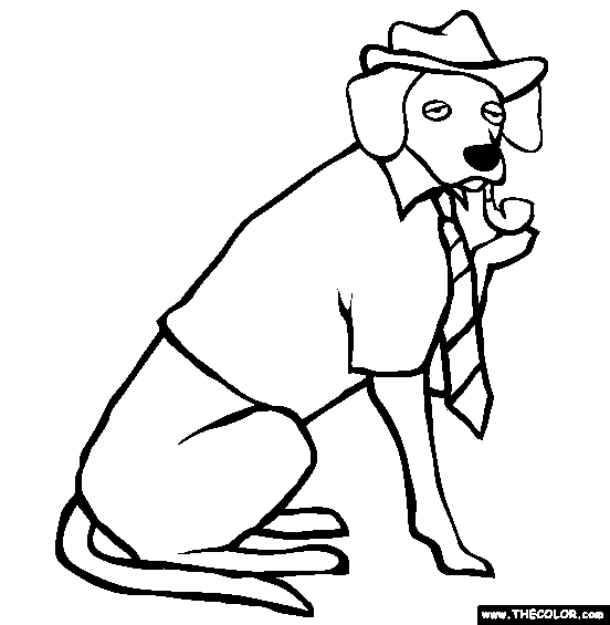 Rhodesian Ridgeback Coloring Page