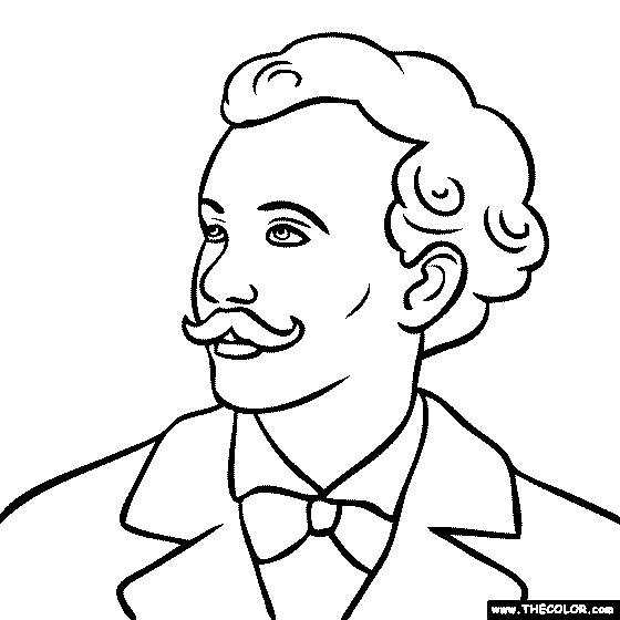 Richard Wagner Coloring Page