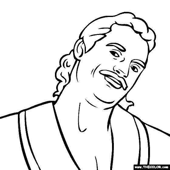 Rick Rude Coloring Page