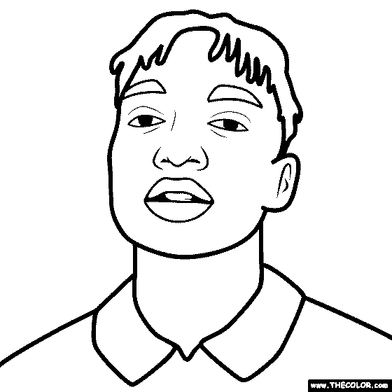 Rickey Thompson Coloring Page
