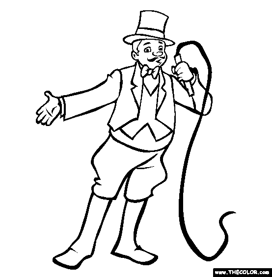 Ringmaster Coloring Page