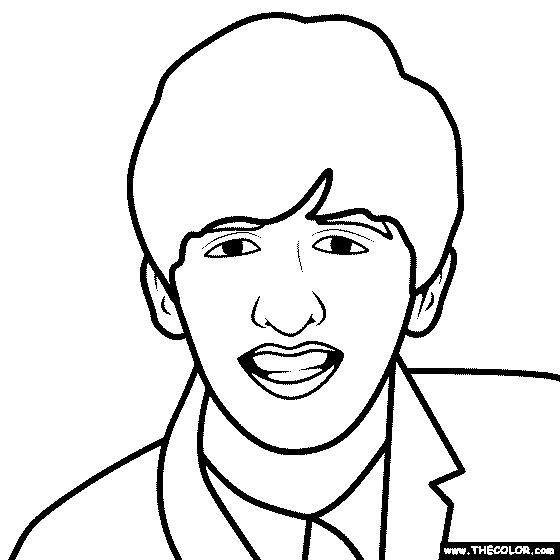 Ringo Starr Coloring Page