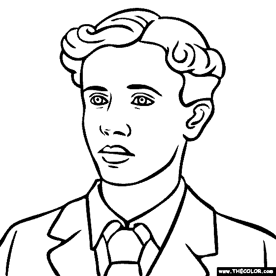 Robert Frost Coloring Page