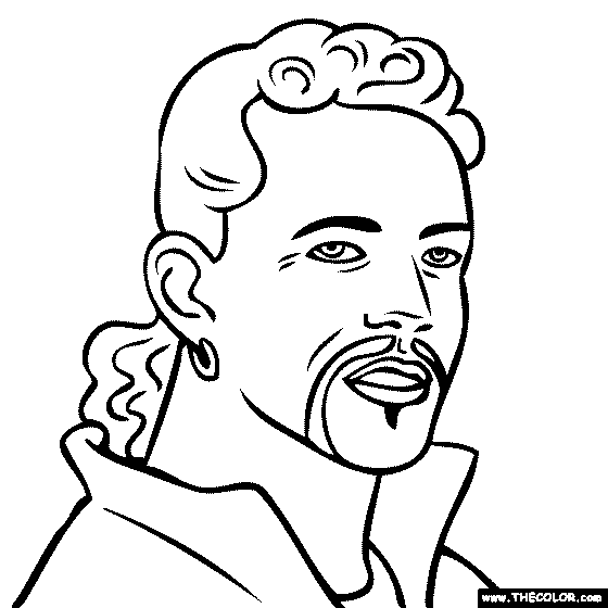 Roberto Baggio Coloring Page