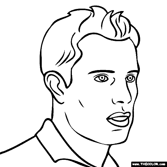 Robin van Persie Coloring Page