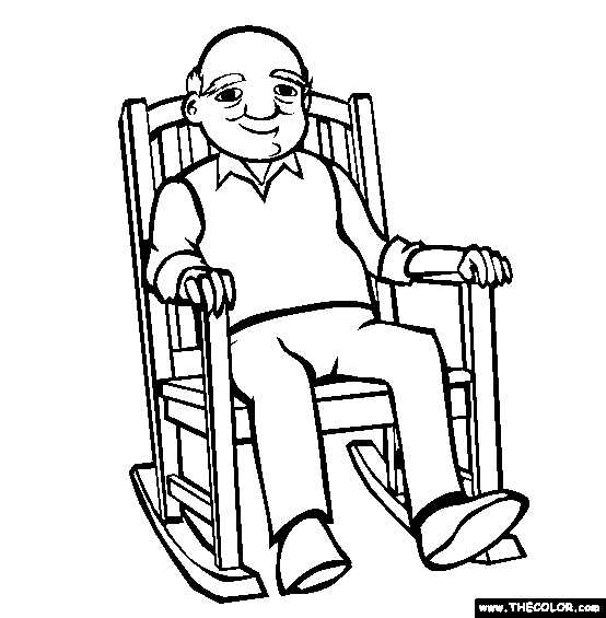 Rocking Chair Coloring Page