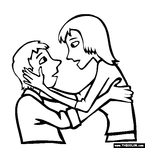 Romance Coloring Page