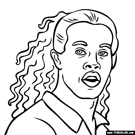 Ronaldinho Coloring Page