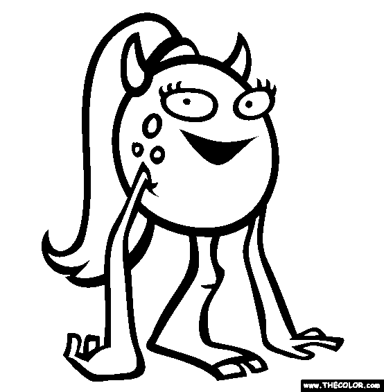 monsters online coloring pages