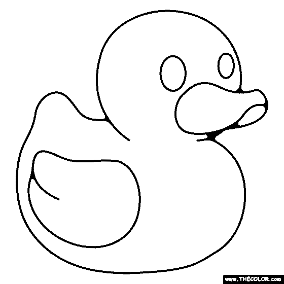 Rubber Duck Coloring Page