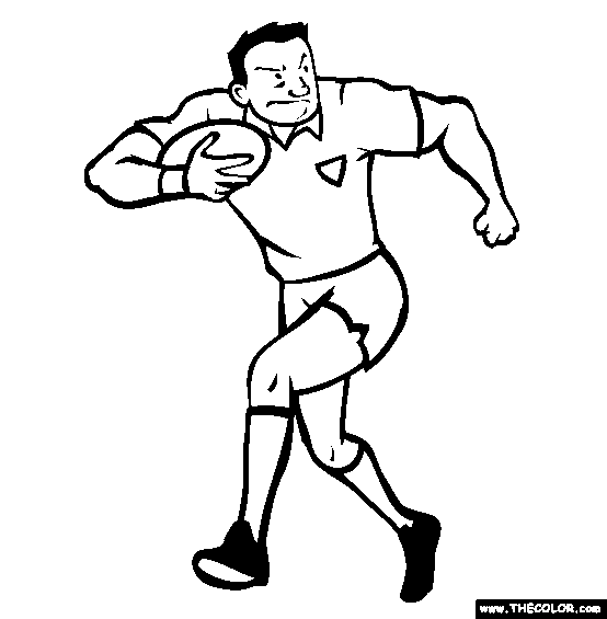 Rugby Coloring Page