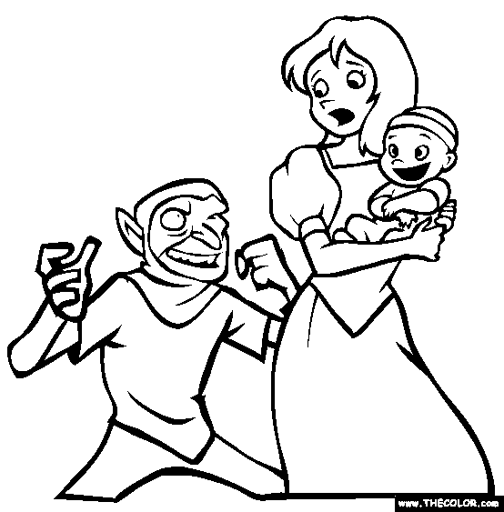 Rumpelstiltskin Coloring Page