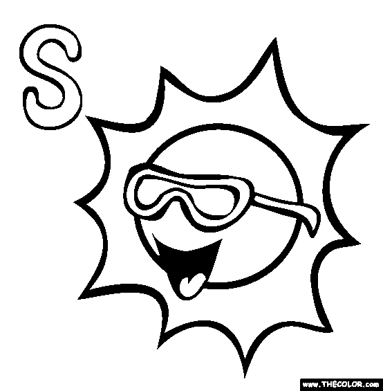 S Coloring Page