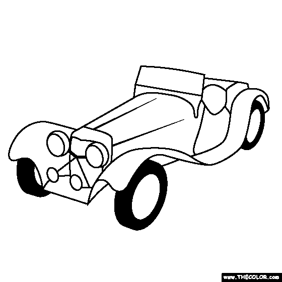 SS Cars SS100 1936 coloring page