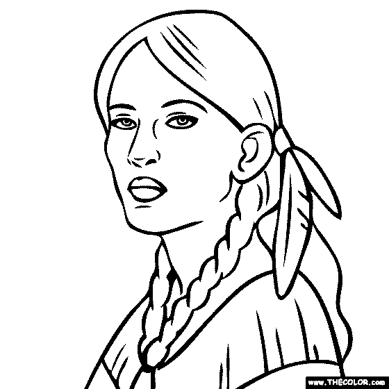 Sacagawea Coloring Page