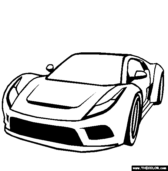 Saleen S5 Raptor Coloring Page