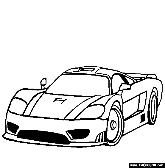 Saleen S7 Coloring Page