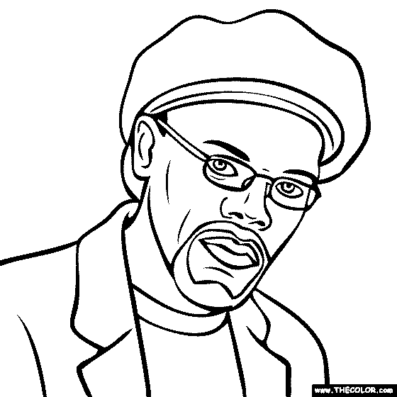 Samuel Jackson Coloring Page