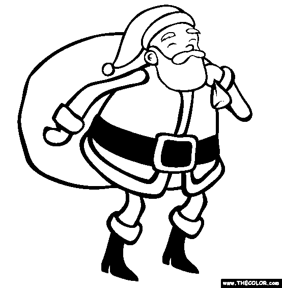 Santa Claus Christmas Coloring Page