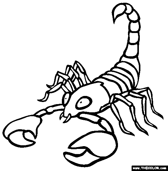 Scorpio Coloring Page