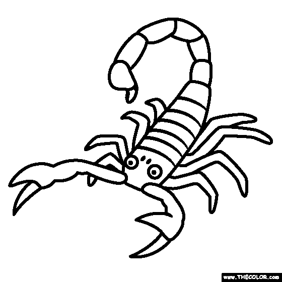 get over here scorpion coloring pages