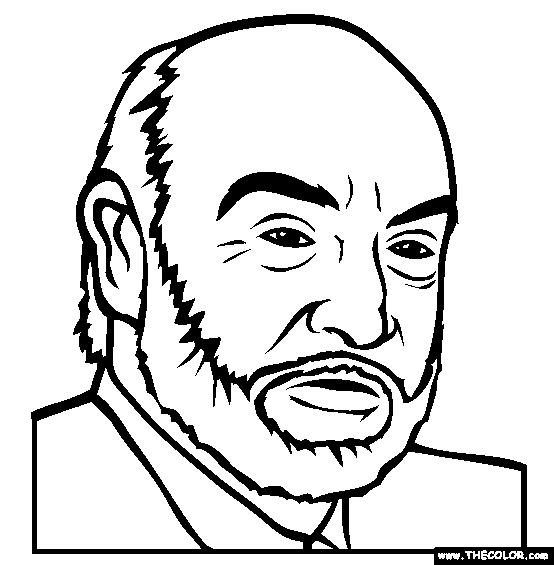 Sean Connery Coloring Page