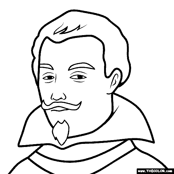 Sebastian Vizcaino Coloring Page