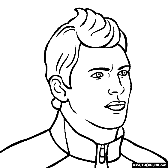 Serio Aguero Coloring Page