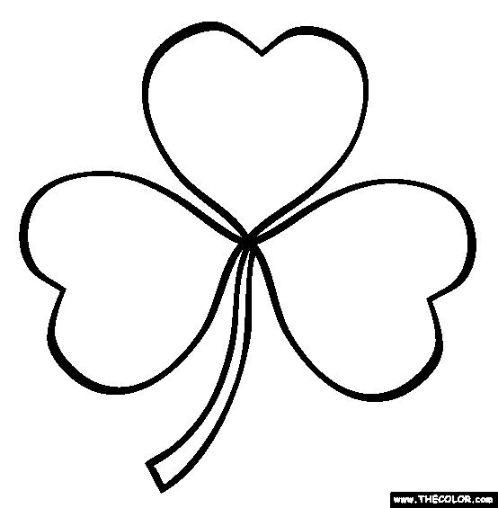 Shamrock Coloring Page