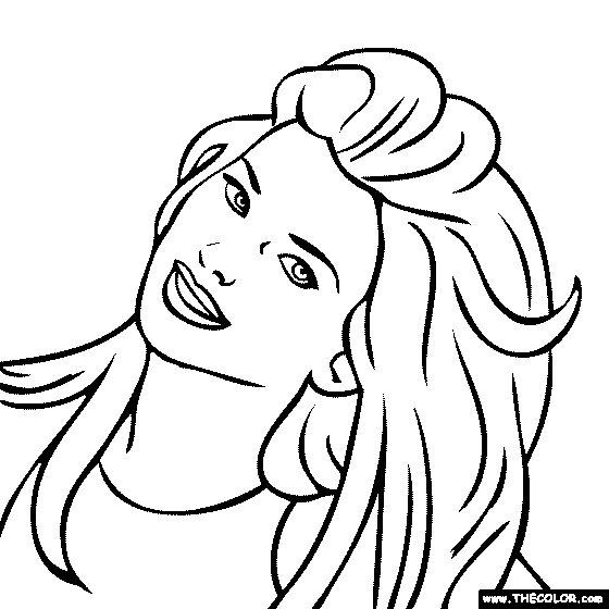 Shania Twain Coloring Page