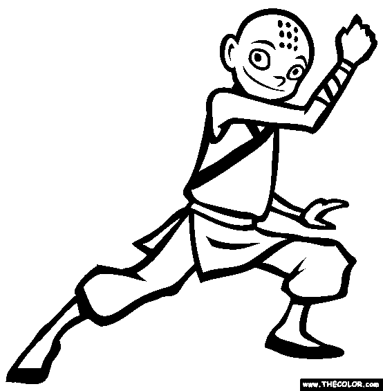 Shaolin Lad Coloring Page