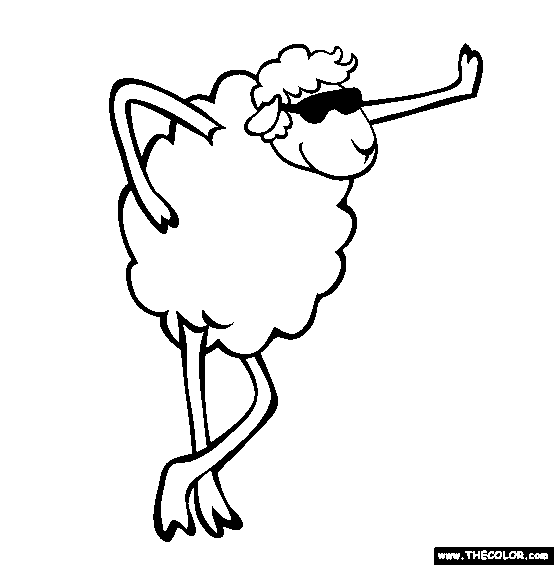 Sheep Coloring Page