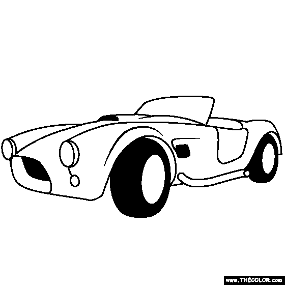 Shelby Cobra Coloring Page