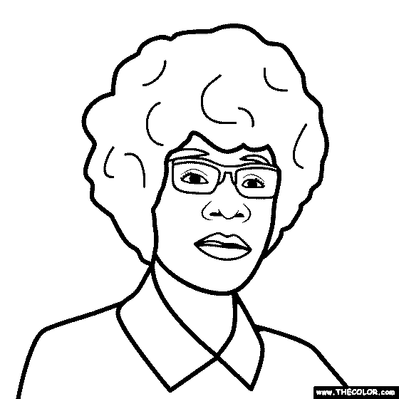 Shirley Chisholm Coloring Page