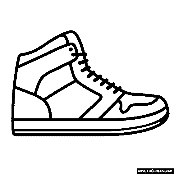 Shoes Coloring Page