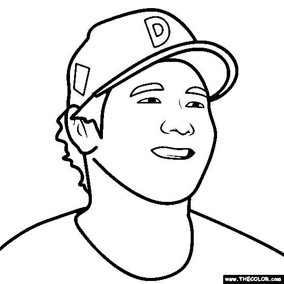 Shohei Ohtani Coloring Page