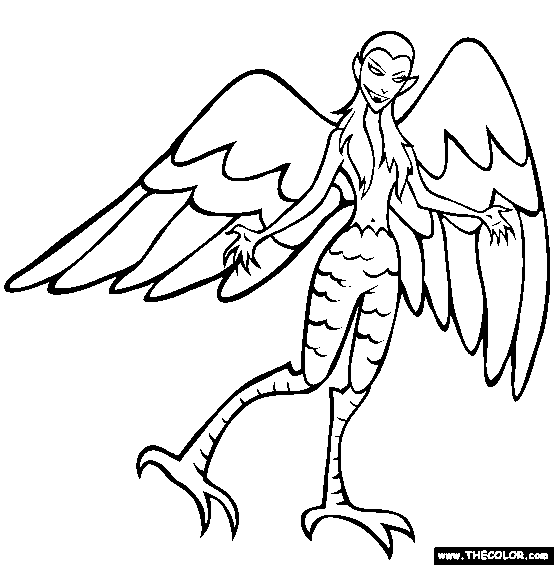 Siren Coloring Page