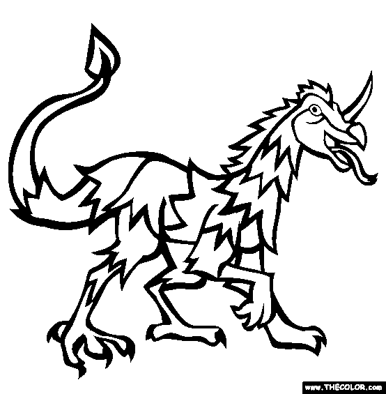 Sirrush Coloring Page