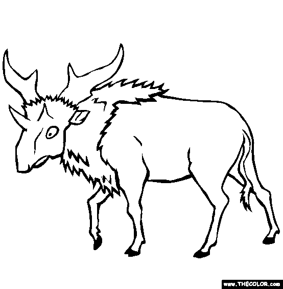 Sivatherium Coloring Page