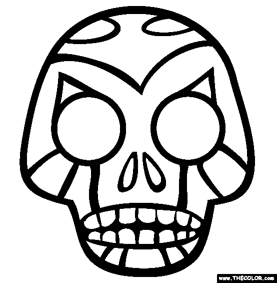 Skull Coloring Page