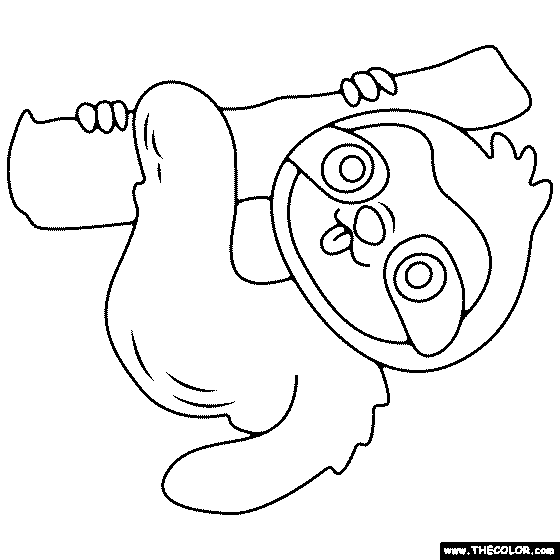 Sloth Coloring Page