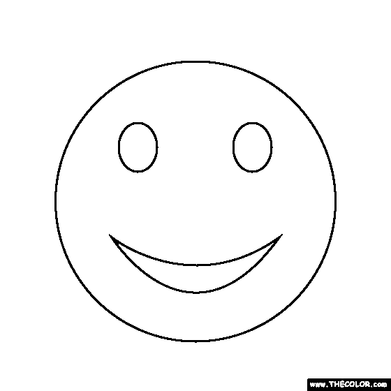 Smiley Face Coloring Page