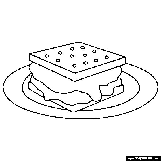 Smore Coloring Page