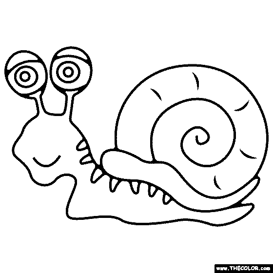 Snail Coloring Page