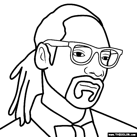Snoop Dogg Coloring Page